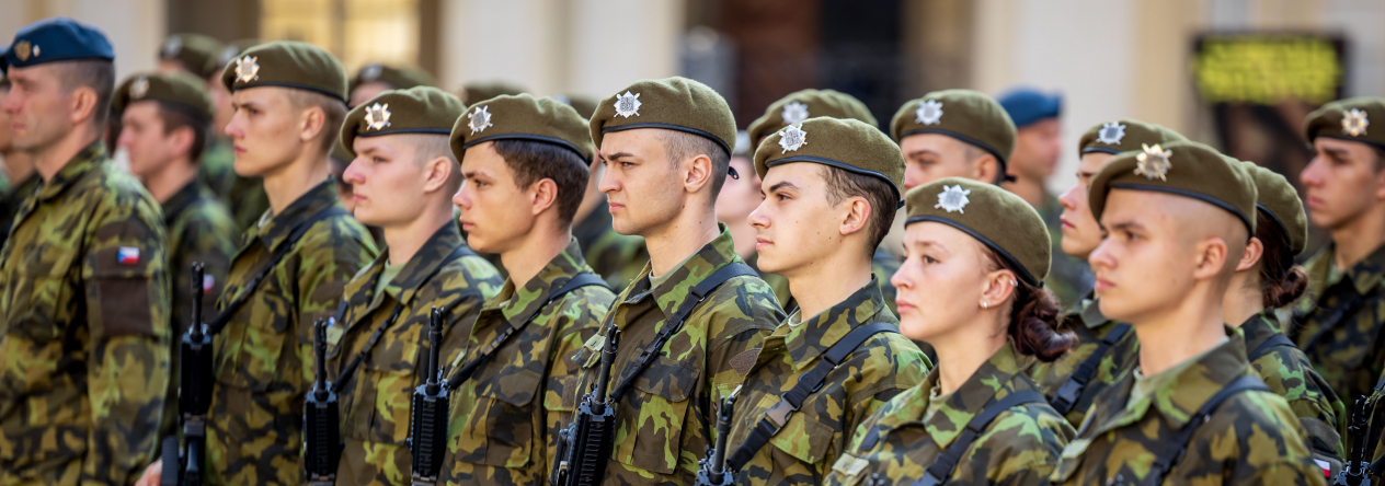 Slavnostní vojenská přísaha absolventů Dobrovolného vojenského cvičení dne 31. července 2026